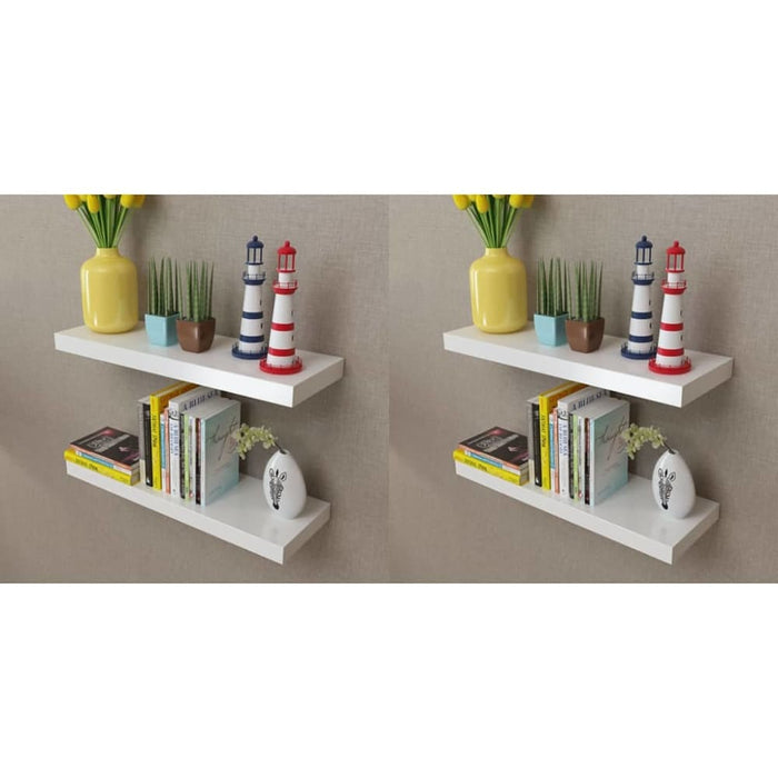 Wall Shelves 4 Pcs White Xipkki