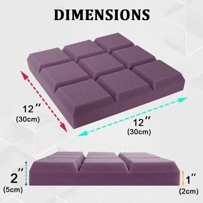 Wall Soundproofing Foam Panels 6/12/24pcs Acoustic