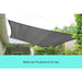 Wallaroo Rectangular Shade Sail 3m x 2.5m - Grey