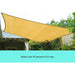 Wallaroo Rectangular Shade Sail 6m x 4m - Sand