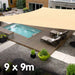 Wallaroo Square Shade Sail - 9m x Sand