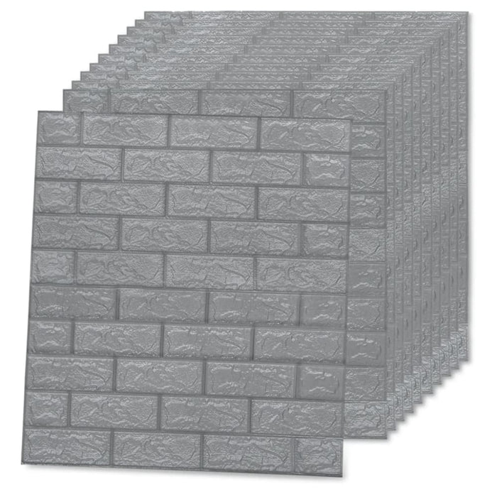 3d Wallpaper Bricks Self-adhesive 10 Pcs Anthracite Opbixo