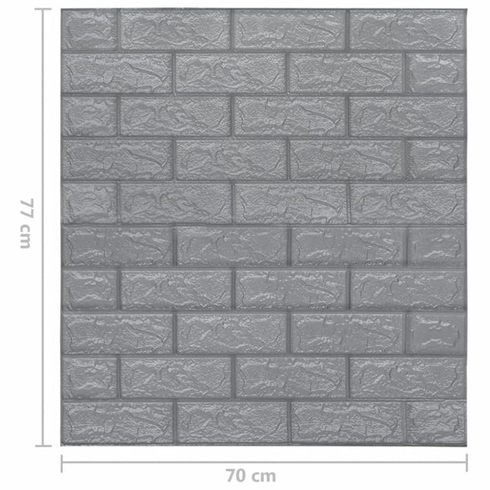 3d Wallpaper Bricks Self-adhesive 10 Pcs Anthracite Opbixo