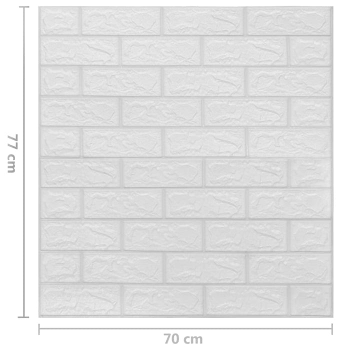 3d Wallpaper Bricks Self-adhesive 10 Pcs White Opbion