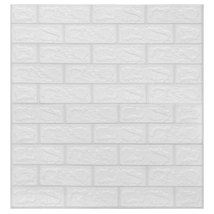 3d Wallpaper Bricks Self-adhesive 10 Pcs White Opbion