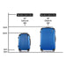 Wanderlite 2 Piece Lightweight Hard Suit Case Luggage Blue