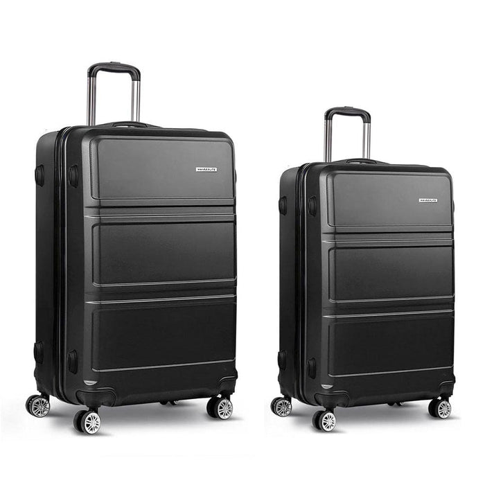 Wanderlite 28’ Luggage Trolley Travel Suitcase Set Tsa