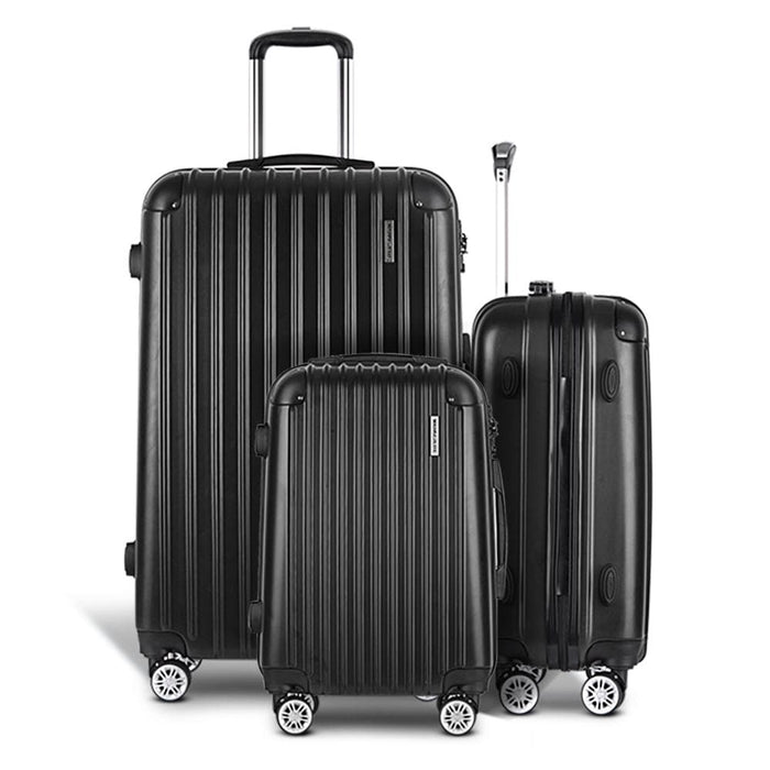 Wanderlite 3pc Luggage Sets Suitcases Set Travel Hard Case