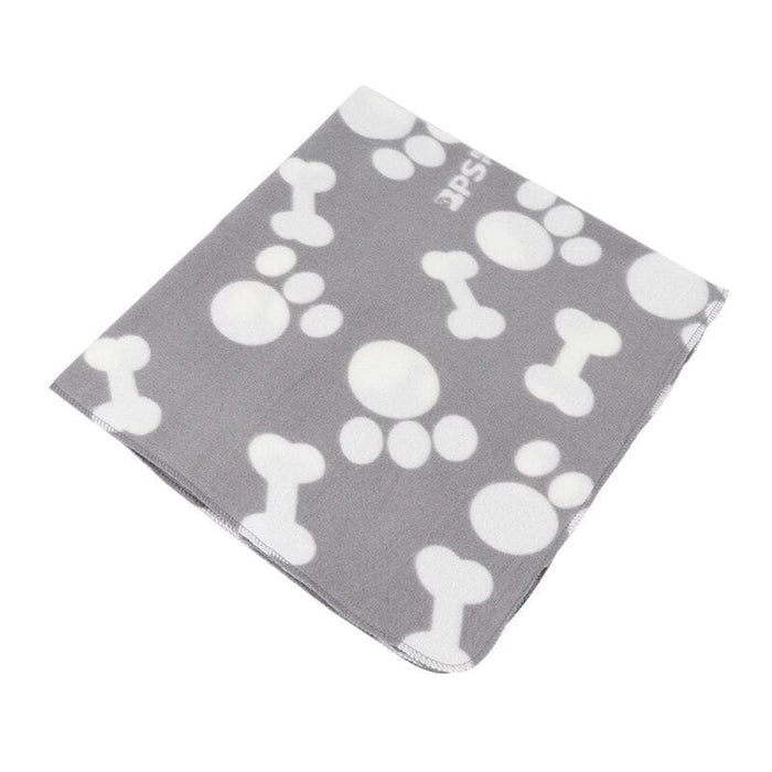 Warm Comfortable Soft Paw Print Pet Sleeping Blanket