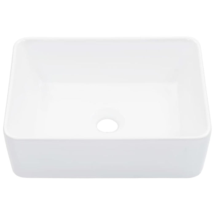 Wash Basin 40x30x13 Cm Ceramic White Oatkok