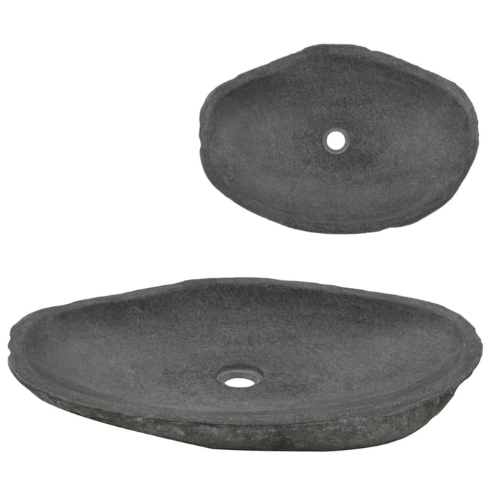 Wash Basin River Stone Oval 60-70 Cm Oaxiib