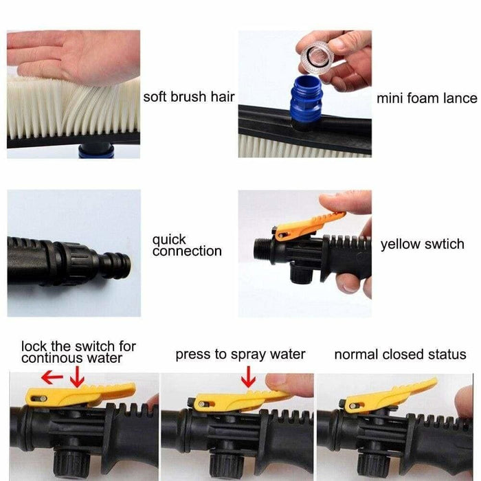 Car Wash Brush Auto Exterior Long Handle For Cleaning Water