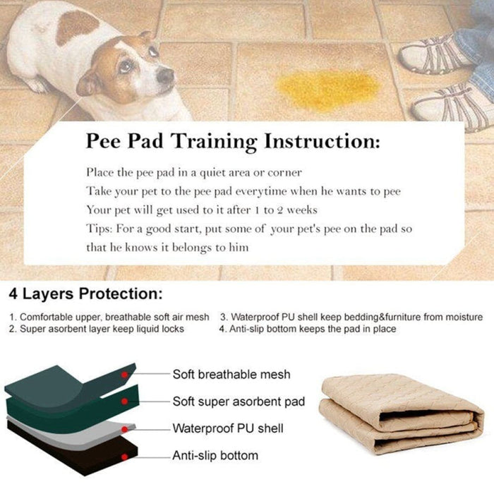 Washable Breathable Durable Waterproof Puppy Absorbent Pee