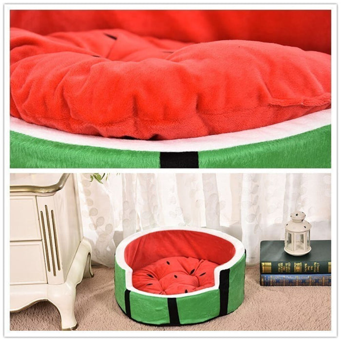 Watermelon Washable Soft Cosy Pet House For Small Dog