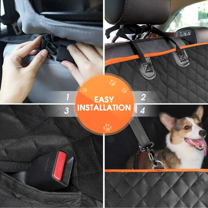 Waterproof 4 Bags Scratchproof Washable Nonslip Back Seat