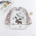 Waterproof Baby Smock Long Sleeve Cartoon Art Apron