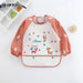 Waterproof Baby Smock Long Sleeve Cartoon Art Apron