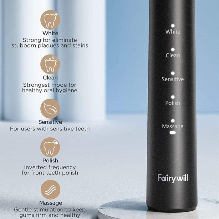 Waterproof Usb Charge Rechargeable Electric Toothbrush