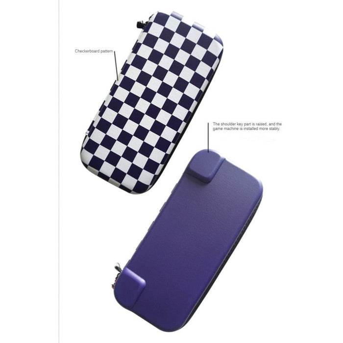 Waterproof Checkerboard Hard Case With 10 Card Slots