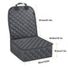 Waterproof Durable Padded Non-slip Car Front Seat Protector