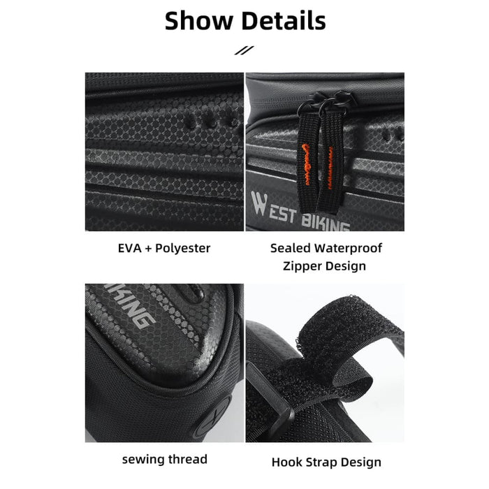 Waterproof Front Frame Sensitive Touch Cycling Bag