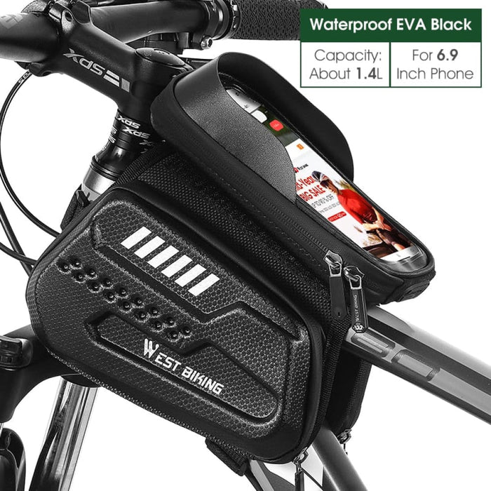 Waterproof Front Frame Sensitive Touch Cycling Bag