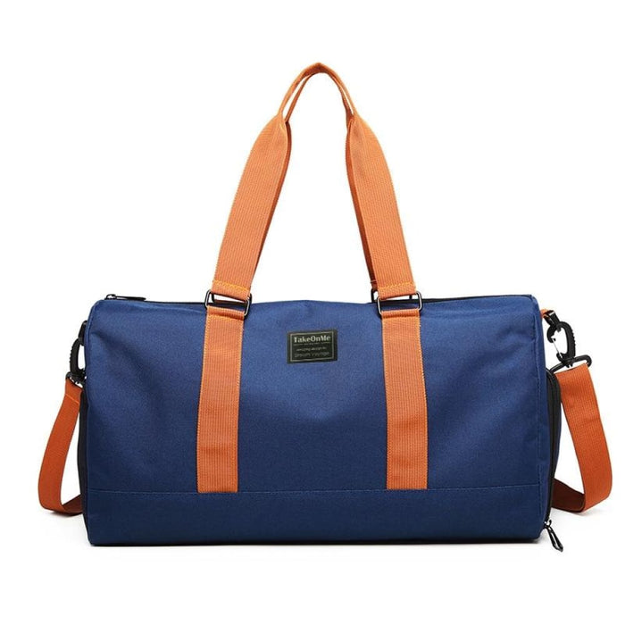 Waterproof Gym Bag With Wet/dry Separation Blue