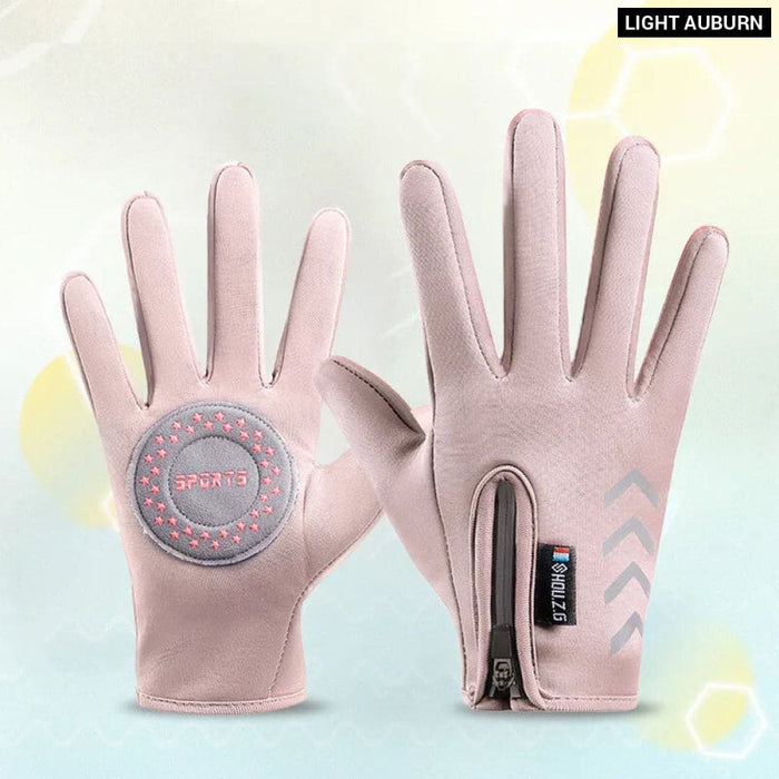 Waterproof Kids Reflective Gloves For Cycling And Skiing