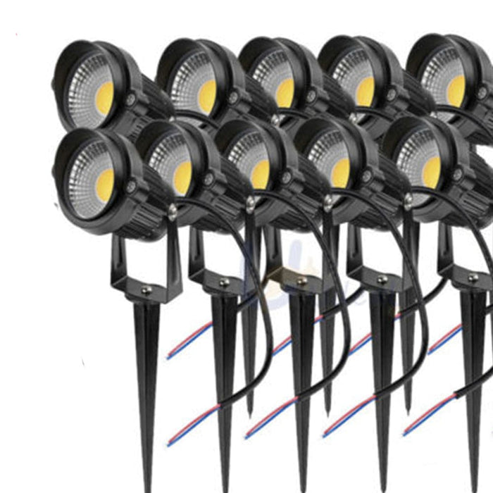 10x 12v Led Waterproof Outdoor Garden Spotlights Landscape