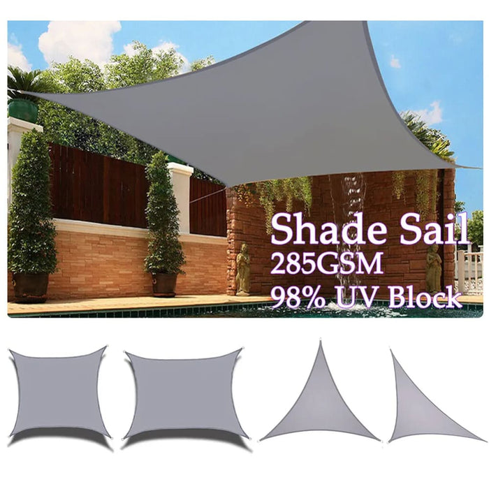 Waterproof Polyester Square Rectangle Shade Sail Garden