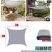 Waterproof Polyester Square Rectangle Shade Sail Garden