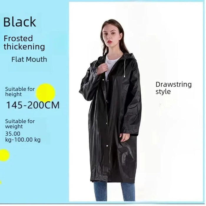 Waterproof Semi Transparent Raincoat For Adults And Children