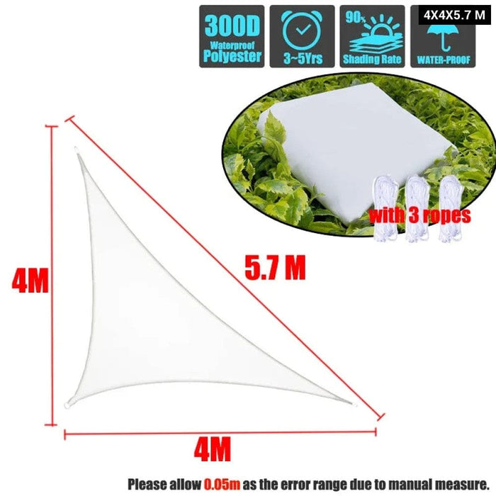 Waterproof Sun Shelter Triangle Sunshade Protection Outdoor