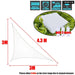 Waterproof Sun Shelter Triangle Sunshade Protection Outdoor