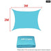 Waterproof Skyblue Square Rectangle Shade Sail Garden