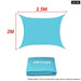 Waterproof Skyblue Square Rectangle Shade Sail Garden