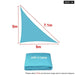 Waterproof Skyblue Square Rectangle Shade Sail Garden