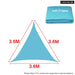 Waterproof Skyblue Square Rectangle Shade Sail Garden