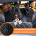 Waterproof Storage Pockets Dog Seat Cover Mesh Visual