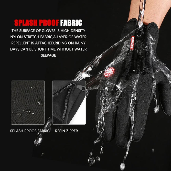 Waterproof Touch Screen Winter Gloves For Cycling