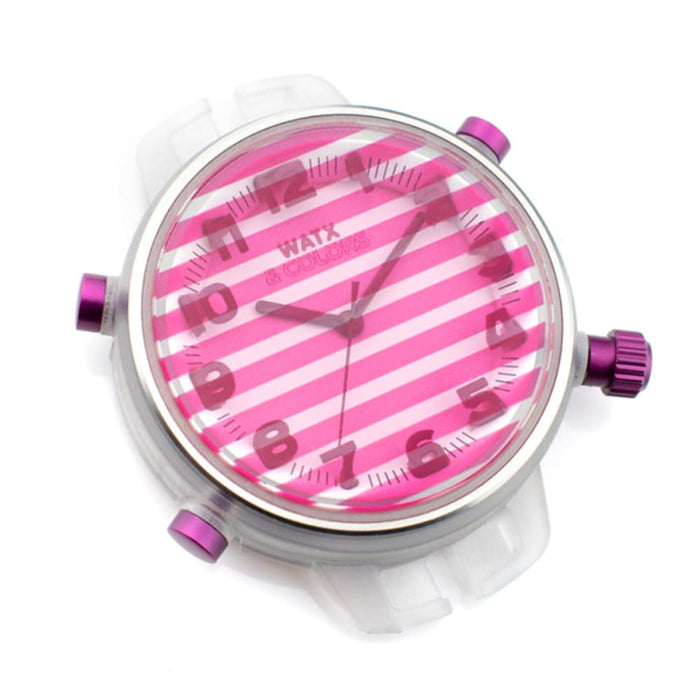 Watx & Colors Rwa1409 Unisex Pink Watch Quartz 43mm