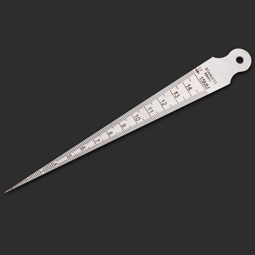 Wedge Feeler Gap 1-15mm Thin Stainless Steel Ruler