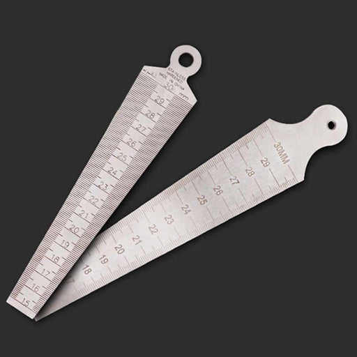 Wedge Feeler Gap 15-30mm Stainless Steel Ruler Inspection