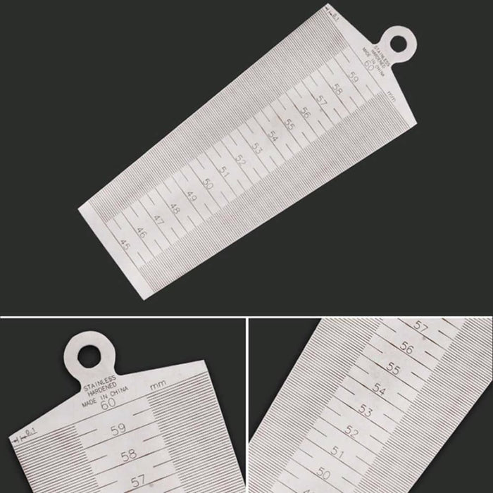 Wedge Feeler Gap 45-60mm Stainless Steel Ruler Inspection