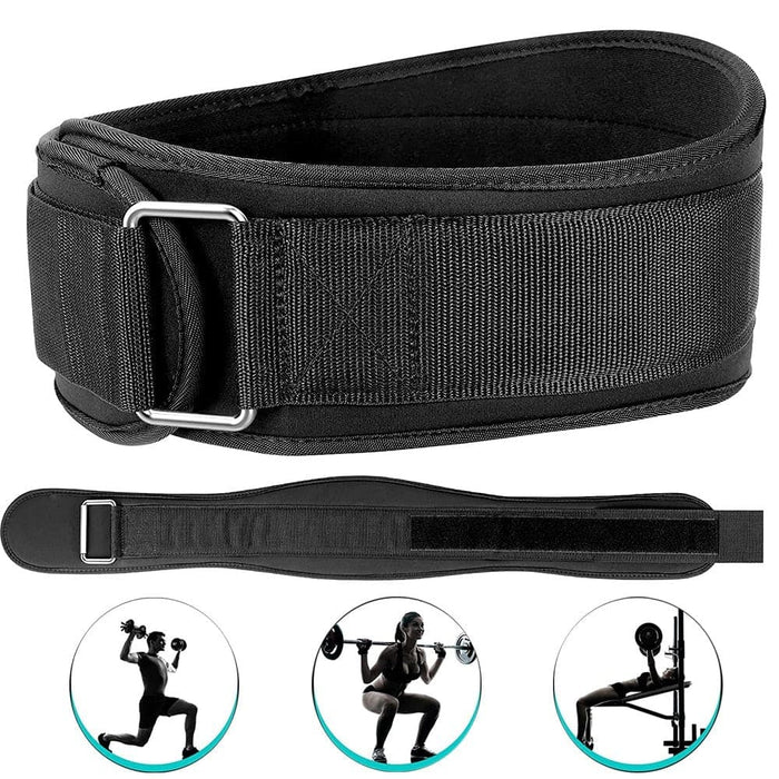 Weight Lifting Back Support Workout Belt With Metal Buckle