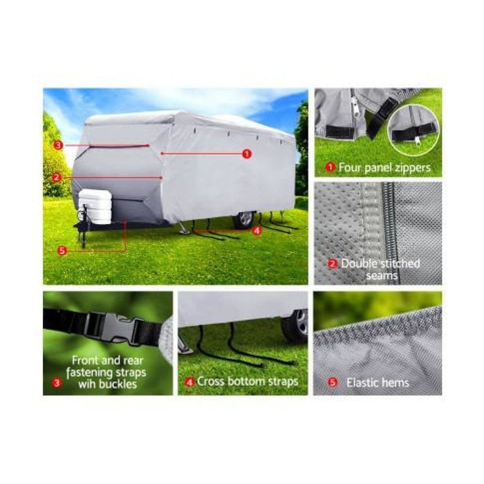 Weisshorn 16-18ft Caravan Cover Campervan 4 Layer Uv Water