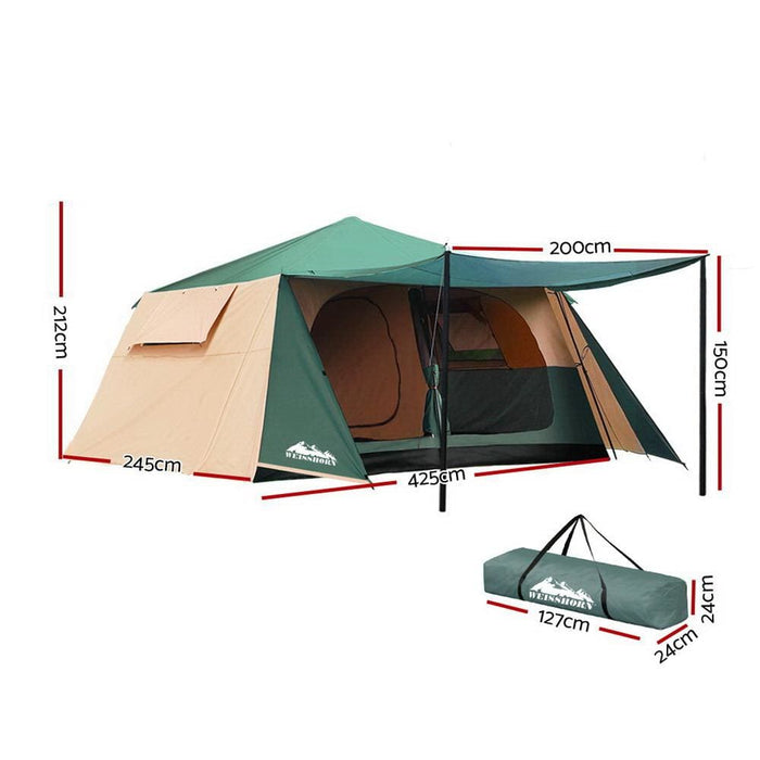 Weisshorn Instant Up Camping Tent 8 Person Pop Tents Family