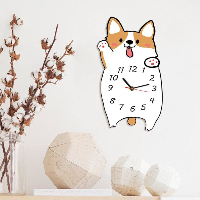 Welsh Corgi Dog Wall Clock