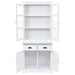 Welsh Dresser with 4 Doors Mdf and Pinewood 80x40x180 Cm