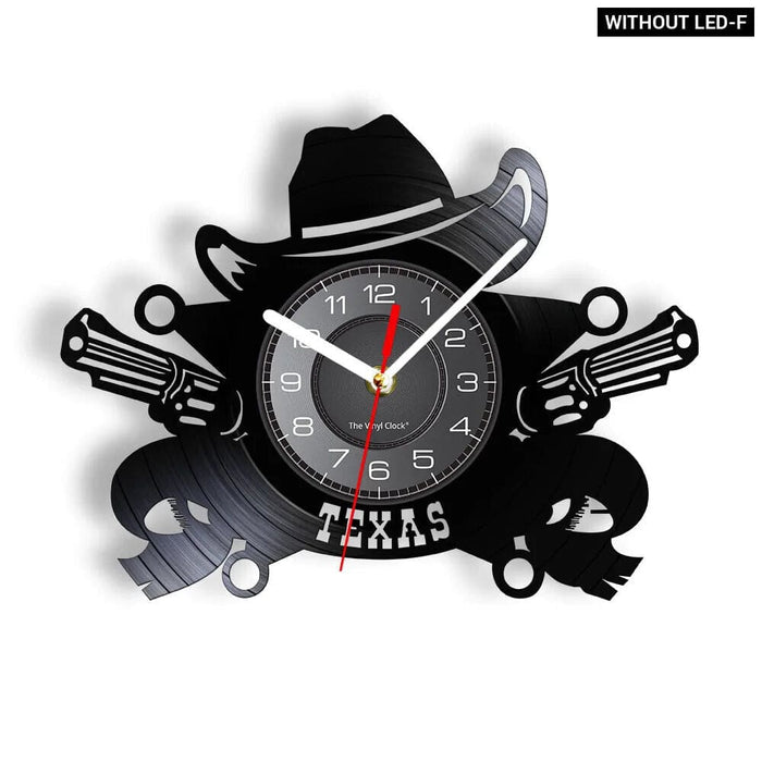 Western Horse Vinyl Record Wall Clock